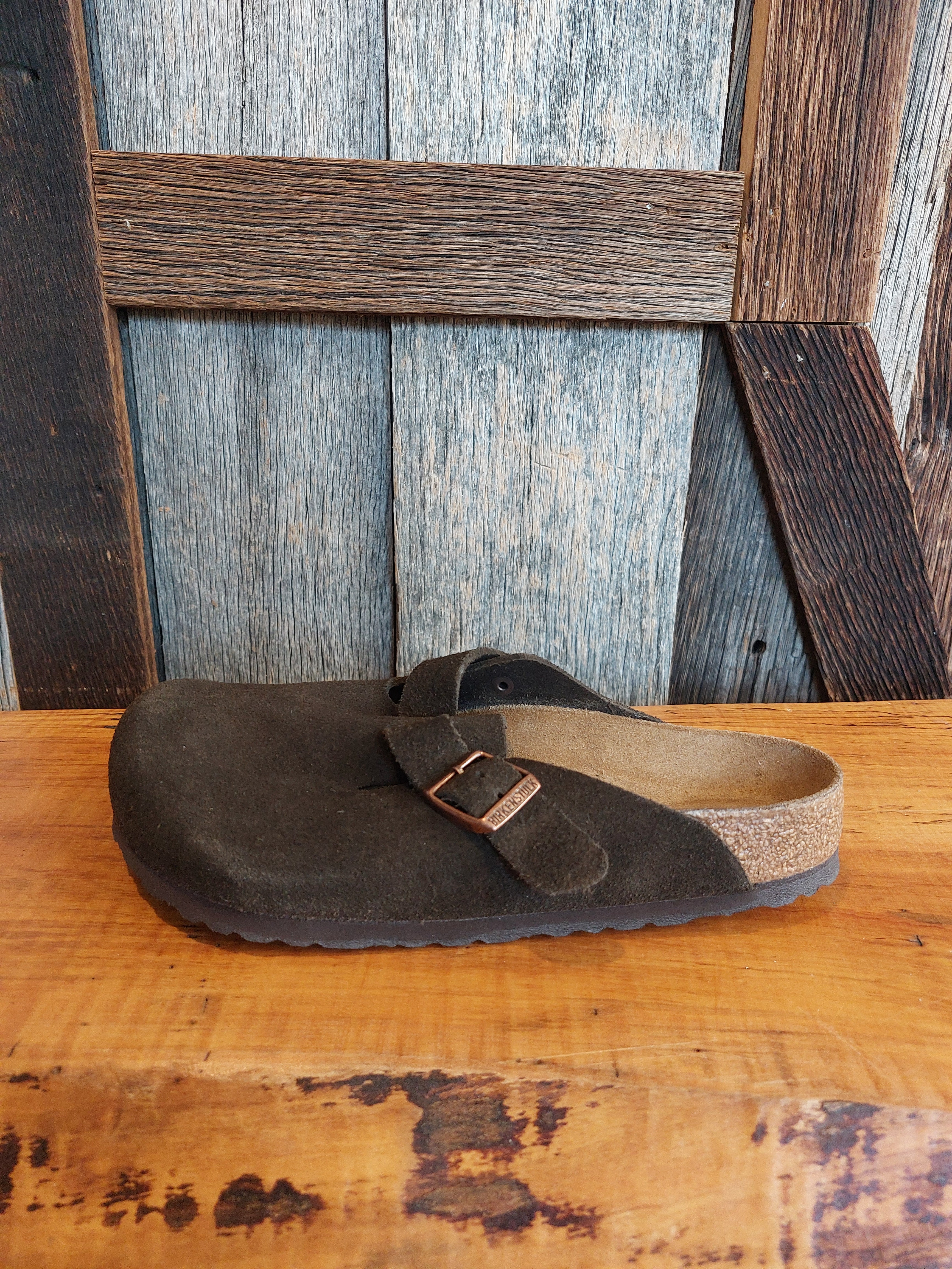 Birkenstock Boston Soft Footbed — Suede Leather – Ohio Valley