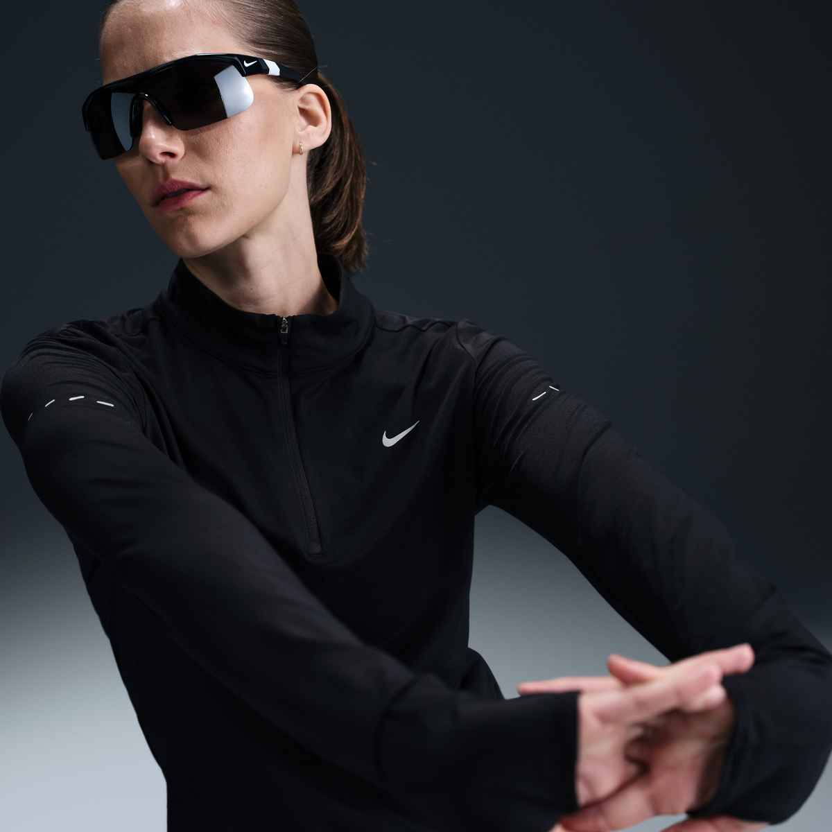 Women's Nike Dri-FIT UV 1/4-Zip Running Top