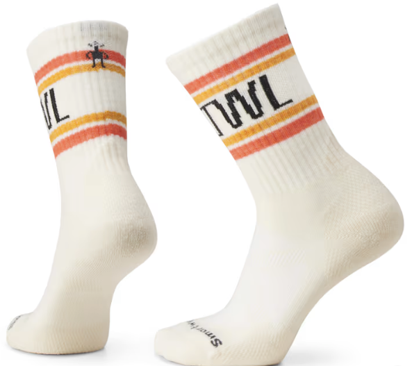 Unisex Smartwool Athletic Retro Stripe Crew Socks