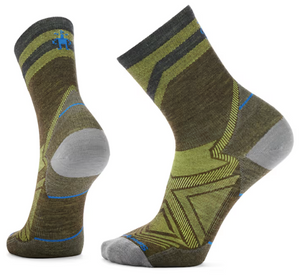 Unisex Smartwool Run Mid Crew Pattern Socks