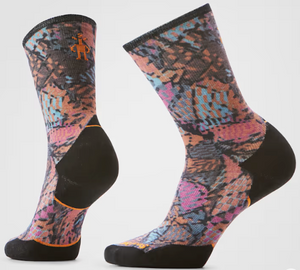 W Smartwool Trail Run Triangle Prism Print Crew Socks