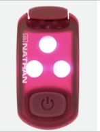 Nathan Strobe Light LED Safety Light Clip