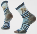 Load image into Gallery viewer, Unisex Smartwool Hike Bear Stripe Mid Crew Socks
