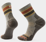 Load image into Gallery viewer, Unisex Smartwool Hike Light Cushion Striped Mid Crew Socks
