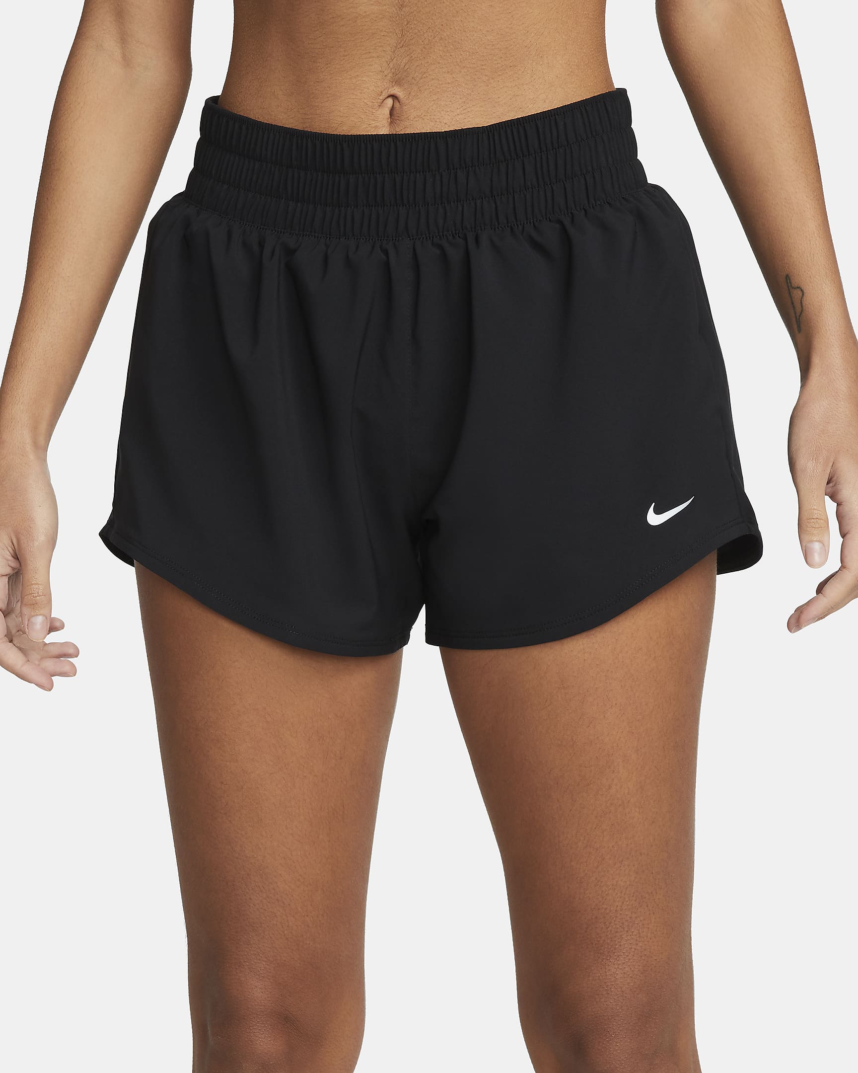 W Nike Dri-FIT Mid-Rise 3" Brief-Lined Shorts