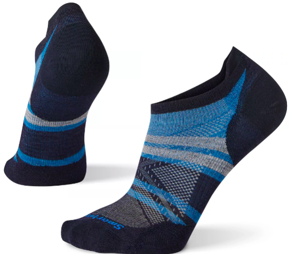 Unisex Smartwool Run Zero Cushion Pattern Low Ankle Sock