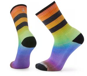 Unisex Smartwool Athletic Pride Rainbow Print Crew Socks